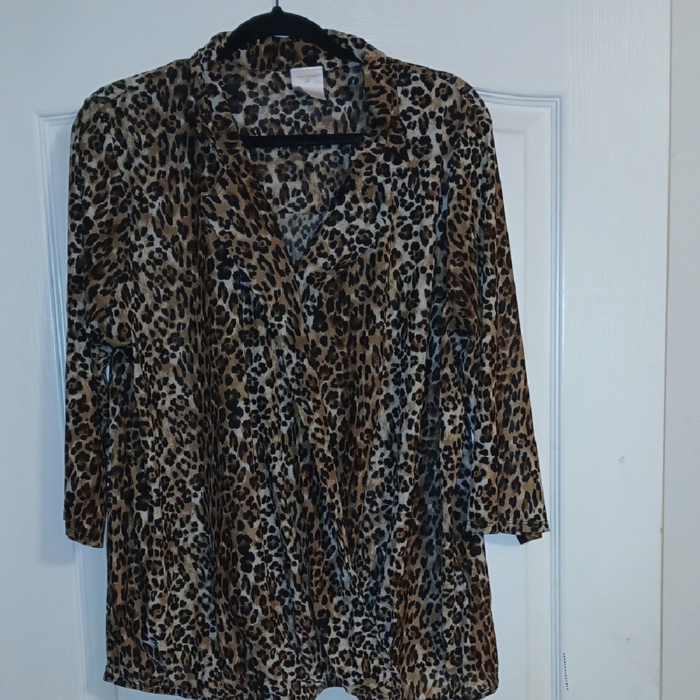 Leopard Print Women's Top